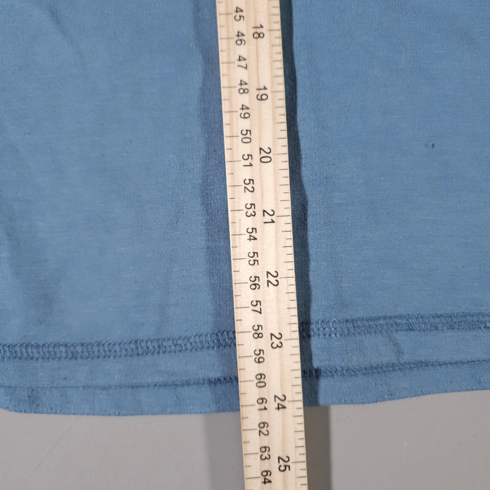 Free Fly Bamboo Fleece Pullover Mens Medium Blue Snap Neck Long Sleeve Top - Picture 4 of 6